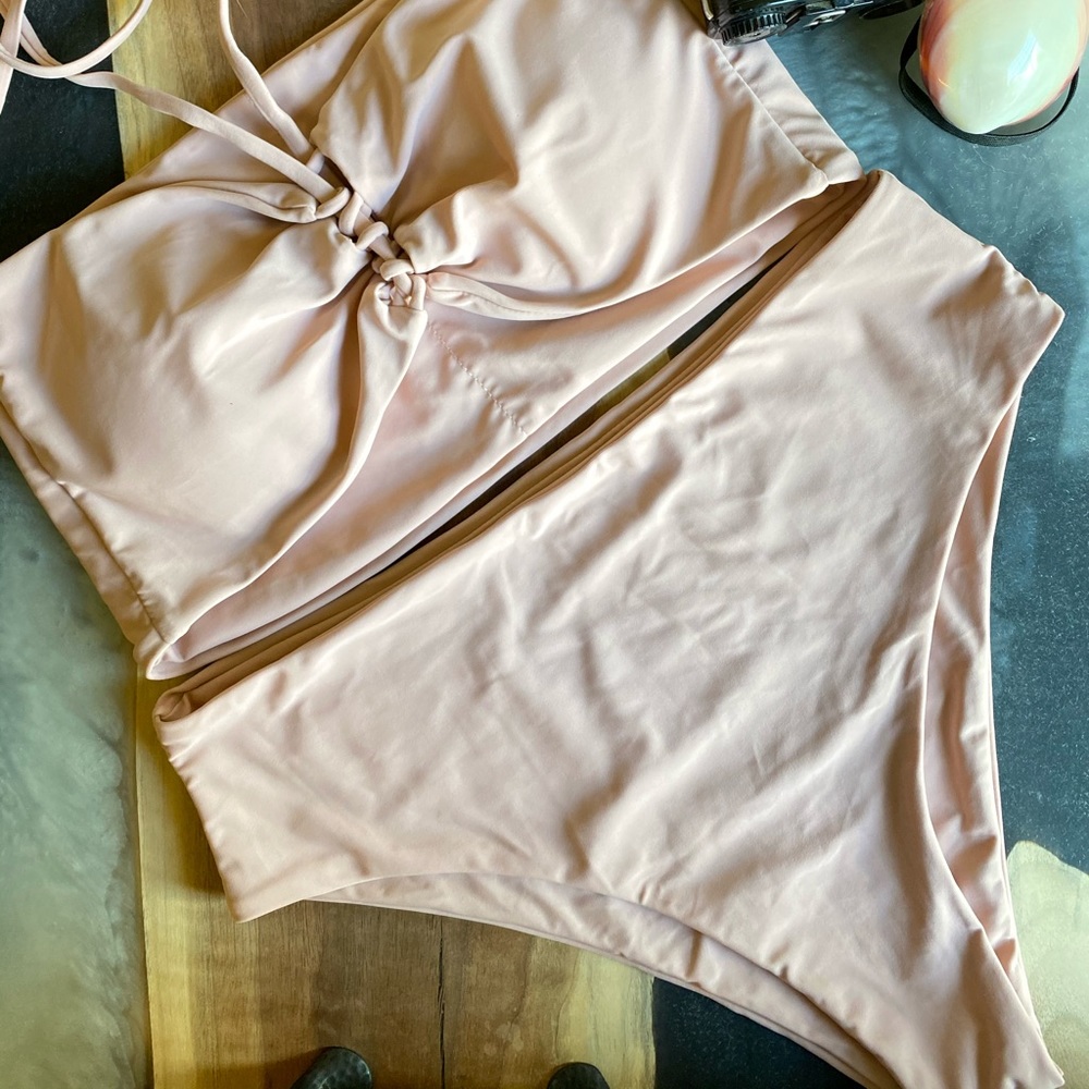 SHEIN Blush Pink Bikini (Size LG)